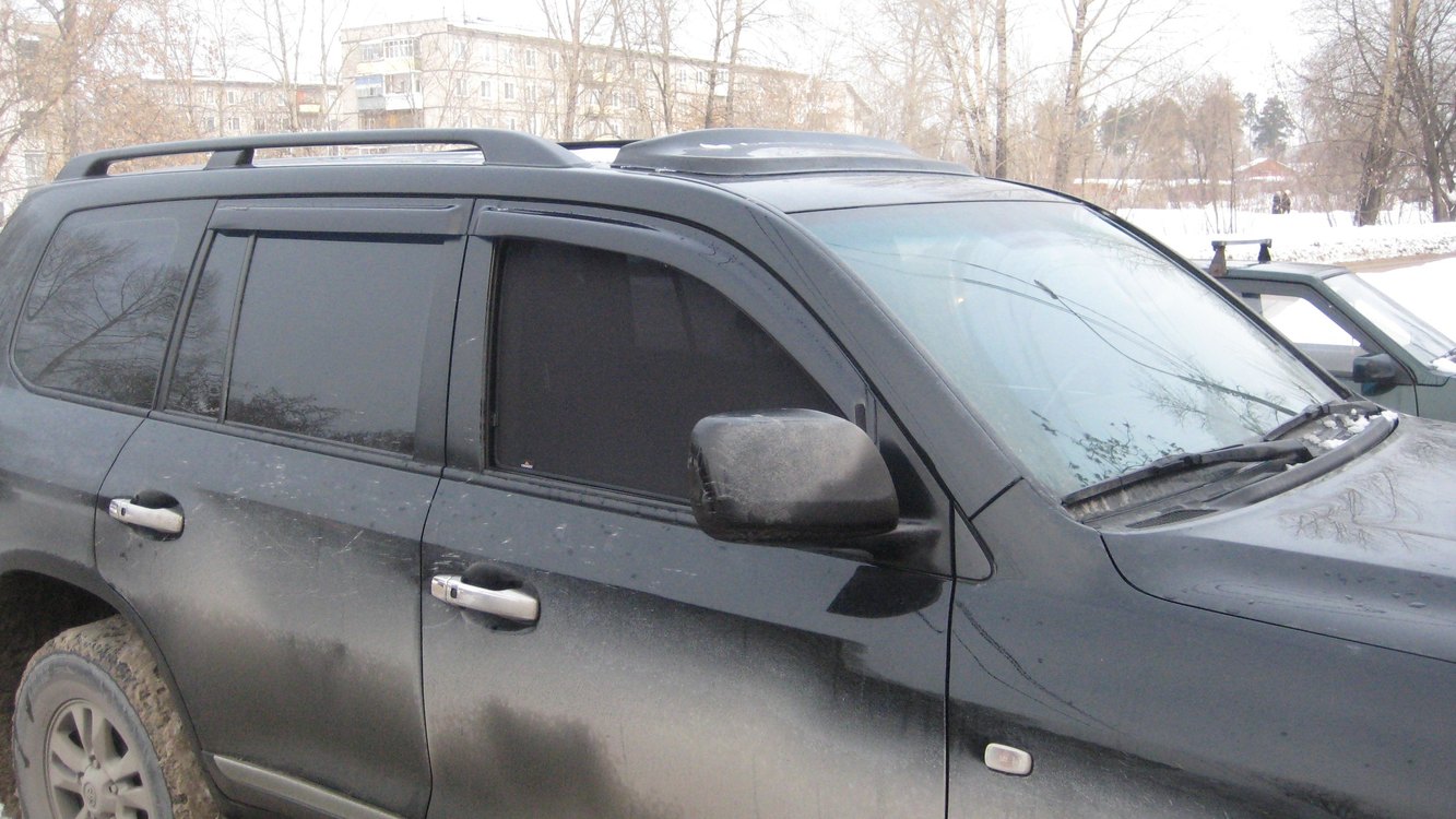  Каркасные автомобильные шторки - Toyota Land Cruiser (200 Series)  (2007-наст.время) Внедорожник 5 дв. Комплект на передние двери PREMIUM - фото